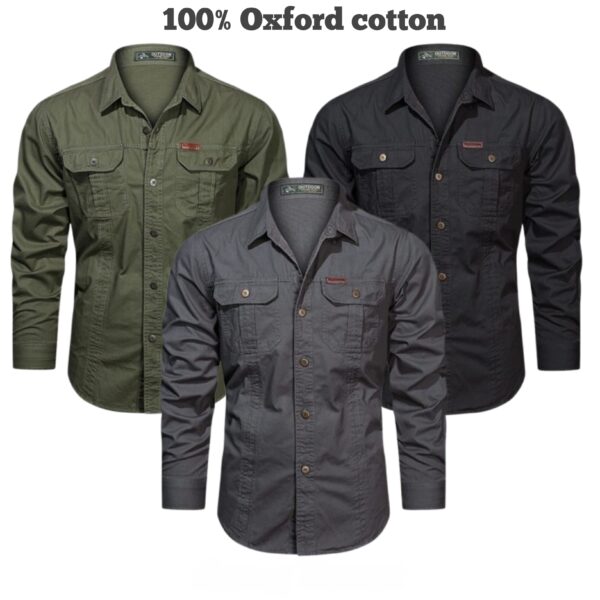 Full sleeves double pocket panel Shirt