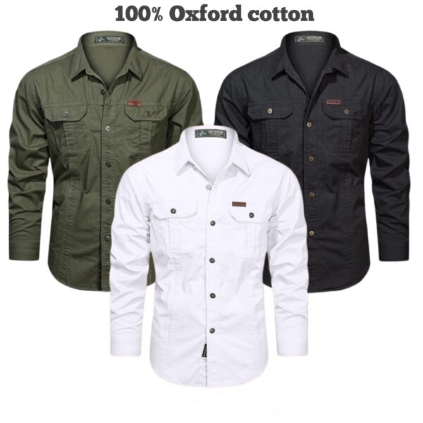 Full sleeves double pocket panel Shirt