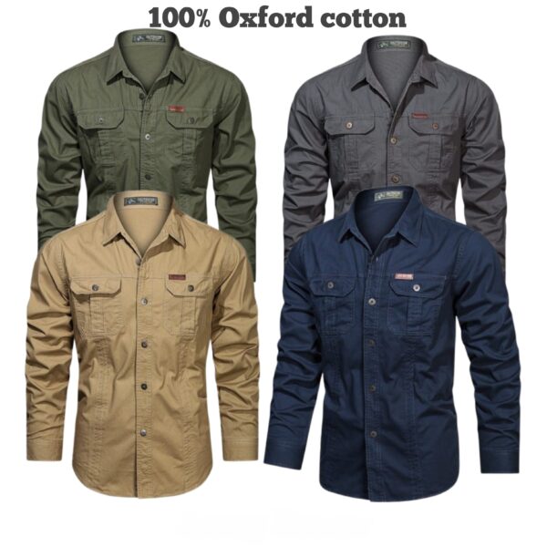 Full sleeves double pocket panel Shirt